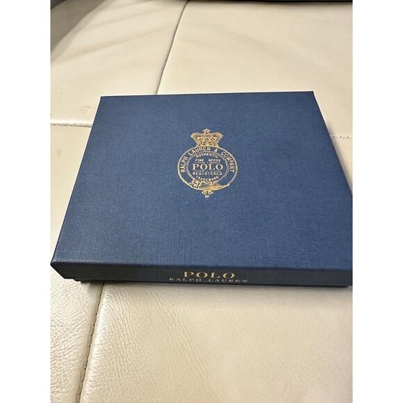 NIB POLO RALPH LAUREN Men's WALLET BIFOLD SMOOTH LEATHER BLACK - Picture 9 of 13